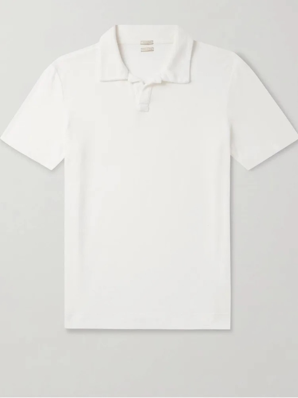 Massimo Alba White Short-Sleeve Polo